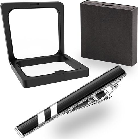 Tie Clips for Men Gifts Ideas - Anniversary for Husband Boyfriend Gifts Tie Bar, Christmas Stocking Stuffers Gifts for Son, Valentines Day Gifts Tie Pins, Birthday Dad Gift, Graduation, Wedding, Party in Saudi Arabia