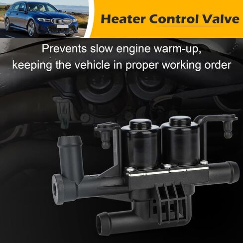 64219310349 Heater Control Valve - Water Control Valve for BMW F01 F02 F10 F11 F12 520i 523i 528i 535i 550i 640i 650i 740i 740Li 750i 750Li 760Li Alpina B6 B7 M5 M6 Replaces# 64114271156, 64119119164 in Saudi Arabia