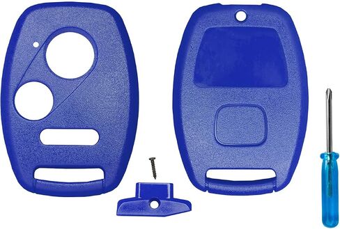 Cutting NOT Required for Honda Key Fob Cover Shell for Civic Accord CRV Pilot Element - Custom Fit Durable Design Easy Installation by StandardAutoPart (3 Button) (Rugged Design) in Saudi Arabia