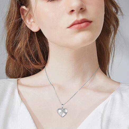 Locket Necklace That Holds Pictures 925 Sterling Silver Locket Necklace Photo Keep Memory Locket Pendant Necklace Jewelry Gifts for Women in Saudi Arabia