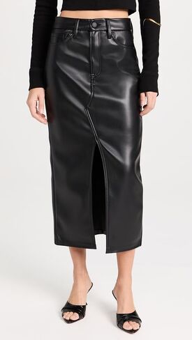 Good American Women's Slit Front Midi Skirt in Saudi Arabia