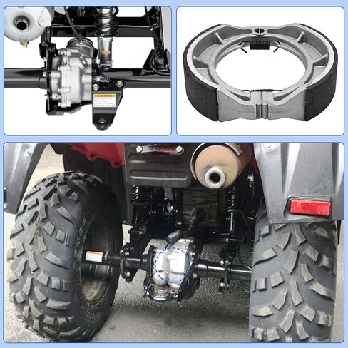Rear Brake Shoes for Suzuki KingQuad 250 300 LT4WDX/LTF4WD/LTF300 QuadRunner 250 300 500 LT250EF/LT300E/LTF500F QuadMaster 500 LTA500F 1985-2002 OEM# 64400-41810 64410-24501 64410-41B00 64410-41B01 in Saudi Arabia