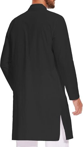 LVCBL Kaftan for Men Linen Kaftan Long Sleeve Muslim Robes Clothes Button Down Caftans in Kuwait