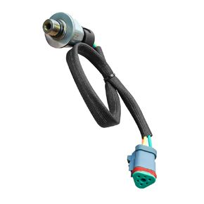 Fuel Injection Pressure Sensor Fit for Caterpillar On Highway C7 C9 Diesel Engine Pickup Truck Replace 224-4536 3PP6-1 194-6726 with Cable