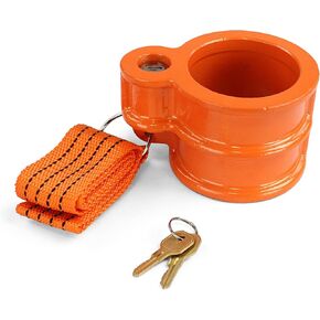 ABN RV Kingpin Locking Cuff Gooseneck Coupler Lock - 2.7in Diameter Anti Theft King Pin Locks for 5th Wheel Semi Trailer