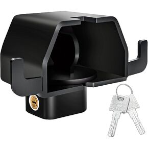 Trailer Hitch Locks Fits 2" and 2-5/16"-Inch Couplers, Anti Theft Trailer Coupler Locks Heavy-Duty Steel Tongue Lock with Hook, for Travel Trailers Boats Trucks Rvs Camper Accessories