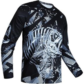 Weimostar Fishing Shirts for Men Long Sleeve Sun Protection Funny Tee T-Shirt
