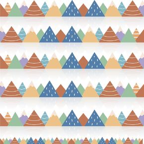68 Feet Moving Mountains Bulletin Board Border for Classroom Decor Mountain Rolled Border Die-Cut Trim Moving Mountains Classroom Border Trim Decal for Teachers Students Back to School Wall Decor
