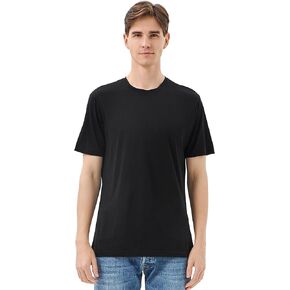 Merino Protect Merino Wool & Tencel Shirts Men Lightweight Moisture Wicking T-Shirt Odor Resistant Undershirts for Hiking