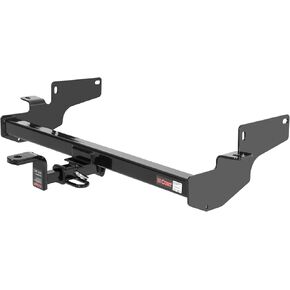 CURT 120583 Class 2 Trailer Hitch with Ball Mount, 1-1/4-Inch Receiver, Compatible with Select Cadillac DeVille, DTS, GLOSS BLACK POWDER COAT