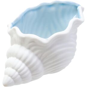 Ceramic Jewelry Tray Shell Shape Aqua Shell Trinket Dish Ceramic Ring Earring Holder for Rings Earrings Necklaces Bracelet Jewelry Watch Keys