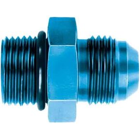 Aeroquip FCM2954 Blue Anodized Aluminum O-Ring Boss to Male 37-Degree Adapter