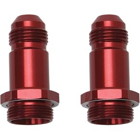 Edelbrock/Russell 640210-8 AN Red Anodized Carburetor Adapter Fitting