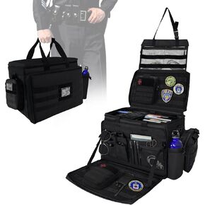 Patrol Bag Law Enforcement,Police duty bag, Police Gear Bag for Car Front Seat Organizer with Cup Holders, MOLLE System, Fits Vehicle Passenger Seat System in Kuwait