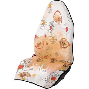 1 Pc Christmas Bow Stripe Waterproof Dog Car Seat Cover for Front Seat,Automotive Seat Protectors Driver Interior Accessories Universal for Most Cars, SUV