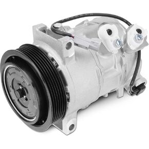 AUTOBABAB AC Compressor with Clutch with Clutch Compatible with Dodge Caliber 2009-2012, Jeep Compass Patriot 2009-2017, 1.8L 2.0L 2.4L w/One Plug