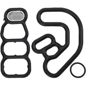 VTEC Solenoid Gasket, 3pcs Rubber V6/3.5L Engines Solenoid Gasket, Fit for Honda Pilot Odyssey V6