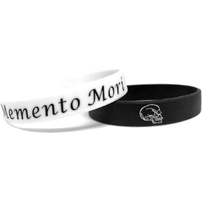 Memento Mori Wristbands 2 Pack | Stoic Bracelet | Remember You Will Die | Stoicism Seneca Marcus Aurelius Philosophy - Malayan Brand