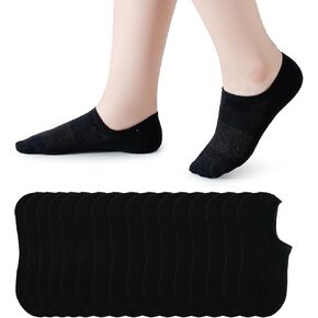 Pareberry 8 Pairs Boys Girls No Show Mesh Socks Cotton Non Slip Low Cut Arch Support Socks