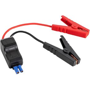 Car Jump Starter Clamps, 12V Automotive Portable Emergency Booster Jumper Starter Booster Clamp Cables, EC5 Connector Replacement Alligator Clip, Universal for Vehicle, SUV, Truck, RV