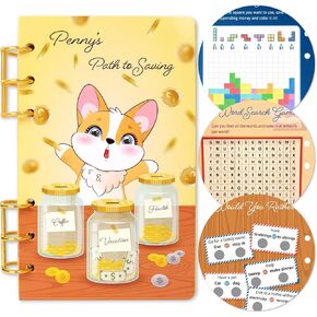 Money Saving Challenge Book, Money Saving Binder with 24 Various Low Income Savings Challenge, Scratch off Savings Challenges Book with Envelopes, Easy and Fun Way to Save Cash Money