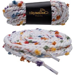 Premium Rope Shoelaces Colored Fashionable Shoe Laces for Canvas Sneakers Chunky Shoestring