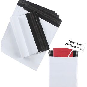 Shipping Bags for Clothing,Poly Mailers for Small Business,Plastic Mailing Bags,4 Models Combined 100PCS Shipping Envelopes for Clothing,C5 A4 B4 A3Poly Bags for Shipping Package Bags White
