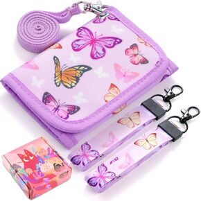 Panda Kids Wallet for Girls, Wallet for Little Young Girls 4-8 6-8 8-10 Ages Cute Small Toddler Wallet with Lanyard, Green Teal