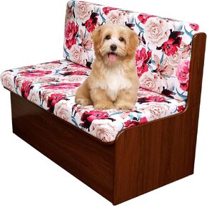 RV Dinette Cushions Covers, Stretch Jacquard RV Sofa Seat Slipcovers Replacement Anti-Slip Camper Cushion Slipcovers Washable RV Dinette Seat Covers Include 2 Bench Cover & 2 Backrest Cover 18