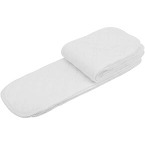 10pcs Soft Breathable Baby Toddler Cotton Modern Cloth Diaper Nappy Liners Insert Organic Double Water Absorb Reusable Fits Most Babies (Three Layers (32 * 12cm))-Reusable Inserts