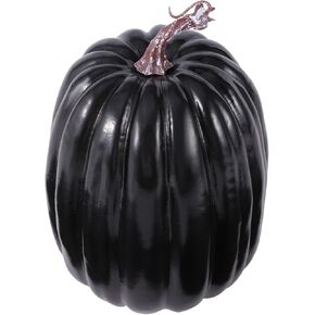 8 Inch Large Artificial Pumpkins DIY White Decorative Foam Pumpkins Cute Fake Pumpkins for Hallween Autumn Harvest Home Decorations (White, 8 in)