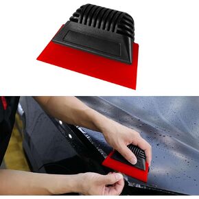​​Window Tint Squeegee, 5 Inch Non-Slip Handle Rubber PPF Squeegee, All-Purpose Auto Windshield Water Blade, Universal Window Tint Tools for SUV Truck RV and Home Cleaning