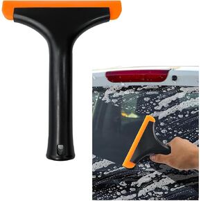 Small Silicone Car Window Squeegee, Mini Auto Windshield Water Blade Scraper Tool, All-Purpose Window Tint Squeegee Wiper for Mirror Home Cleaning, Car Accessories (Light Green)