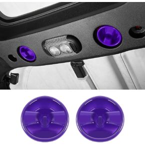 Hoolcar Hardtop Top Hard Panel Mounting Screw Knob Cover Interior Accessories Compatible with Jeep Wrangler JK JKU 2007-2017, White, 2PCs