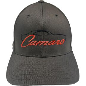 1969 Camaro Silhouette Embroidered Hat - Officially Licensed Chevrolet Cap Grey