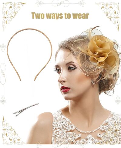 Mesh Veil Hats Bridal Fascinators Hats with Headband and Clip Women Lady Kentucky Derby Cap Wedding Tea Party in Saudi Arabia