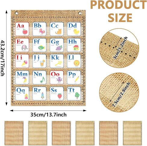 6Pcs Classroom Magnetic Pocket Chart Mini Hanging Scheduling Pocket Chart Management Back to School Resources for Preschool Kids Sentence Strips Cards Home Office Supplies 17 x 14in in Saudi Arabia
