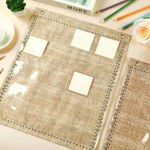 6Pcs Classroom Magnetic Pocket Chart Mini Hanging Scheduling Pocket Chart Management Back to School Resources for Preschool Kids Sentence Strips Cards Home Office Supplies 17 x 14in in Saudi Arabia