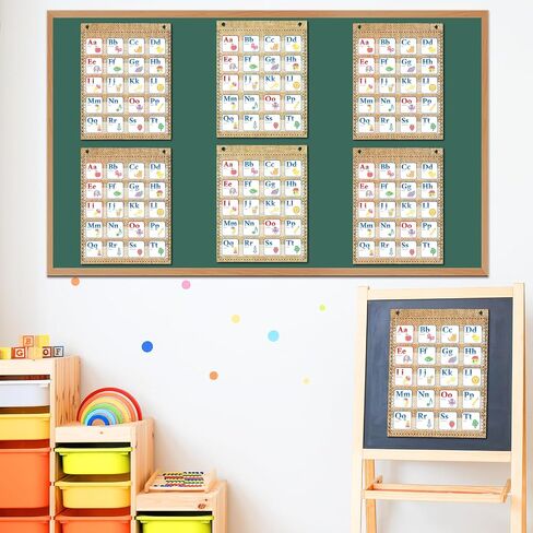 6Pcs Classroom Magnetic Pocket Chart Mini Hanging Scheduling Pocket Chart Management Back to School Resources for Preschool Kids Sentence Strips Cards Home Office Supplies 17 x 14in in Saudi Arabia