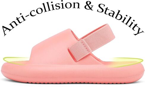 INMINPIN Toddler Boys Girls Slides Sandals Comfort Beach Pool Shower Slippers with Elastic Back Strap in Kuwait
