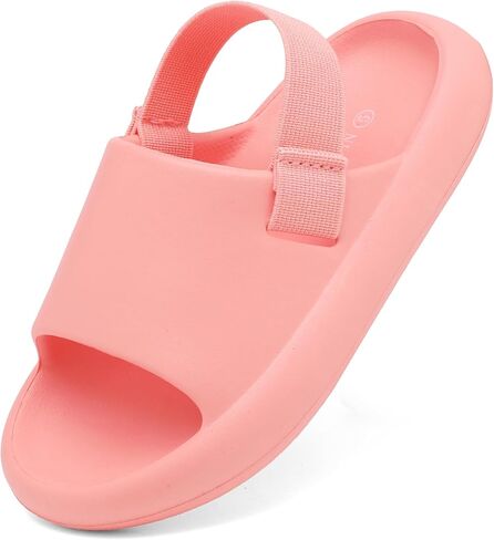 INMINPIN Toddler Boys Girls Slides Sandals Comfort Beach Pool Shower Slippers with Elastic Back Strap in Kuwait