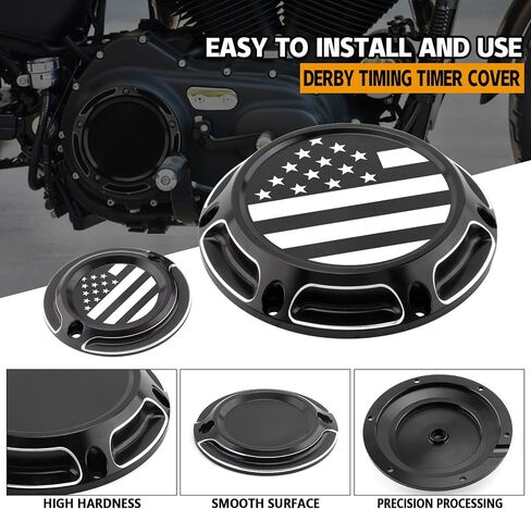 Derby Cover Timing Timer Cover Engine Cover Cap Flag Fit for Harley 2004-2022 Sportster 883 XL XR 1200 Iron Nightster Seventy Two Forty Eight in Saudi Arabia