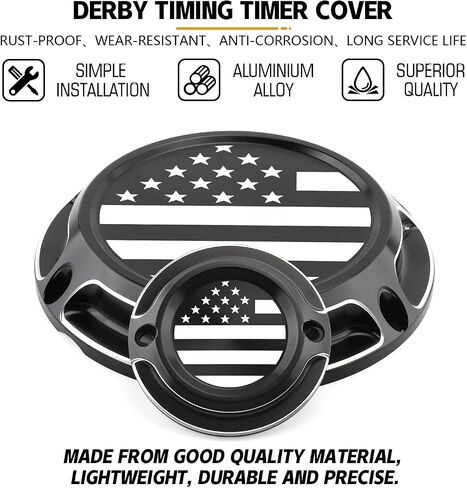 Derby Cover Timing Timer Cover Engine Cover Cap Flag Fit for Harley 2004-2022 Sportster 883 XL XR 1200 Iron Nightster Seventy Two Forty Eight in Saudi Arabia