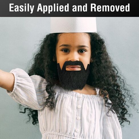 Self Adhesive Fake Mustaches, Novelty Fake Beard, False Facial Hair for Cosplay Costume and Festival Party-Style 2 in Saudi Arabia