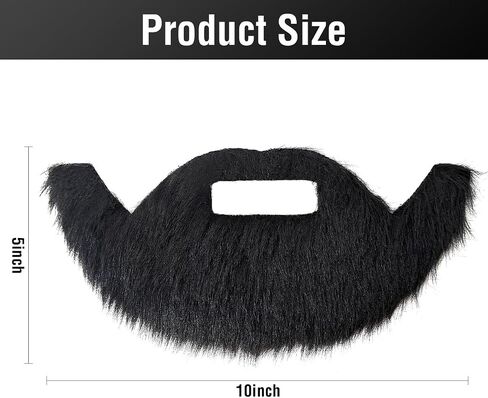 Self Adhesive Fake Mustaches, Novelty Fake Beard, False Facial Hair for Cosplay Costume and Festival Party-Style 2 in Saudi Arabia