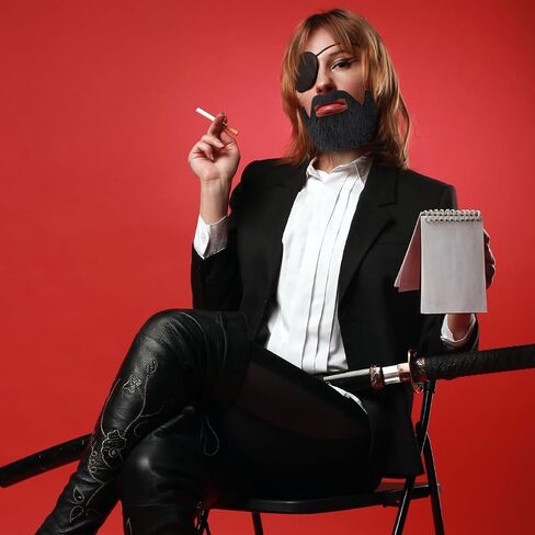 Self Adhesive Fake Mustaches, Novelty Fake Beard, False Facial Hair for Cosplay Costume and Festival Party-Style 2 in Saudi Arabia