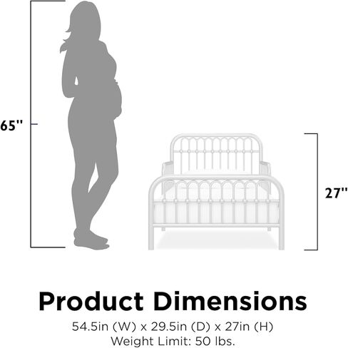 Little Seeds Monarch Hill Ivy Metal Toddler Bed, Gold in Kuwait