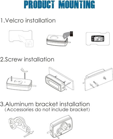 عداد ساعة تاش متعدد الوظائف من Runleader، مقياس درجة حرارة المحرك، تنبيه دورة في الدقيقة/درجة الحرارة، تذكير بالصيانة، إعداد الساعات الأولية للدراجات الهوائية، مولد ضاغط جرار العشب، عربة الثلج التي تعمل بالغاز in Kuwait