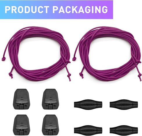 2 Pairs Thin Shoe Laces Kit for Salomon,Original No Tie Shoelace Quick Locking System Replacement Laces for Ski Shoe in Kuwait