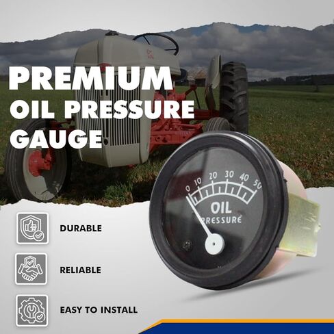 مقياس ضغط الزيت 9N9273A لجرارات Ford 8N، 9N، 2N - بديل OEM 506902M1، 9A550 - متوافق مع Allis Chalmers & Massey Ferguson - دعم لمدة عام in Kuwait